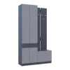 Прихожая Doros Сола 1+3 Doros Графит/Серый ДСП 120х40х215 (42005152)