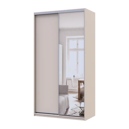Шафа купе Doros Сіті Лайт Кашемір 1 ДСП / 1 дзеркало 120х60х225 (80736335)