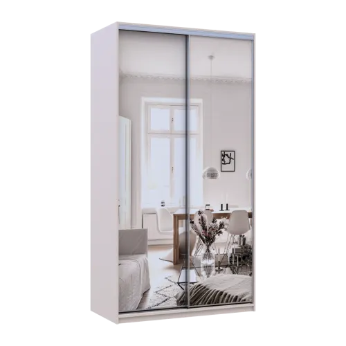 Шафа купе Doros Сіті Лайт Кашемір 2 Дзеркала 120х60х225 (80736341)