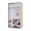 Шафа купе Doros Сіті Лайт Кашемір 2 Дзеркала 120х60х225 (80736341)