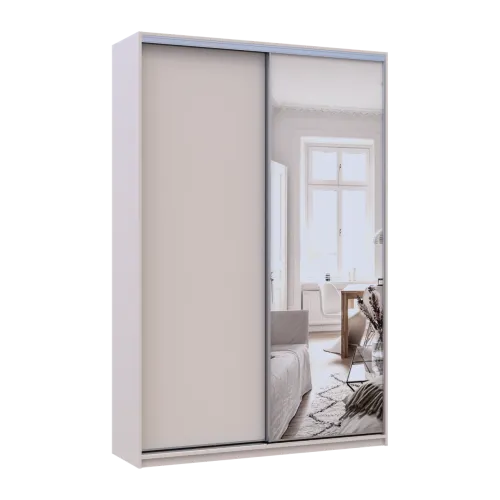 Шафа купе Doros Сіті Лайт Кашемір 1 ДСП / 1 дзеркало 150х45х225 (80736356)
