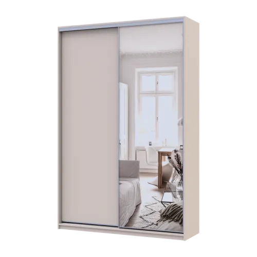 Шафа купе Doros Сіті Лайт Кашемір 1 ДСП / 1 дзеркало 150х45х225 (80736356)