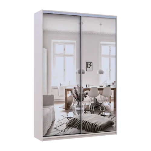 Шафа купе Doros Сіті Лайт Кашемір 2 Дзеркала 150х45х225 (80736362)
