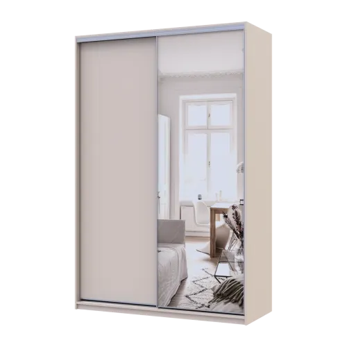 Шафа купе Doros Сіті Лайт Кашемір 1 ДСП / 1 дзеркало 150х60х225 (80736353)