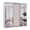 Шафа купе Doros Сіті Лайт Кашемір 1 ДСП / 2 дзеркала 225х60х225 (80736380)
