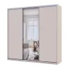 Шафа купе Doros Сіті Лайт Кашемір 2 ДСП/1 дзеркало 225х60х225 (80736383)