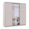 Шафа купе Doros Сіті Лайт Кашемір 2 ДСП/1 дзеркало 225х60х225 (80736383)