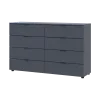 Комод Doros Рон 8 Графит 8 Ящичков 130х38х81 (41516173)