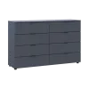 Комод Doros Рон 8 Графит 8 Ящичков 130х38х81 (41516173)