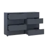 Комод Doros Рон 8 Графит 8 Ящичков 130х38х81 (41516173)