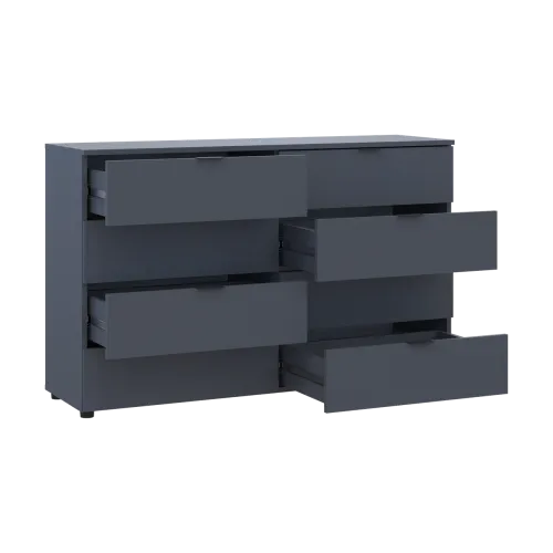 Комод Doros Рон 8 Графит 8 Ящичков 130х38х81 (41516173)