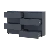 Комод Doros Рон 8 Графит 8 Ящичков 130х38х81 (41516173)