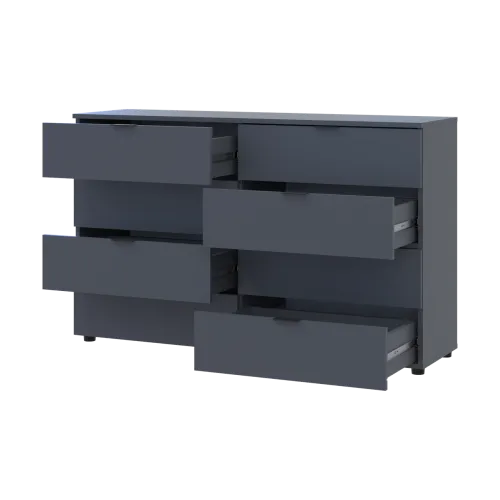 Комод Doros Рон 8 Графит 8 Ящичков 130х38х81 (41516173)
