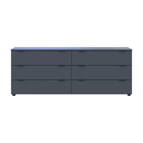 Комод Doros Рон 9 Графит 6 Ящичков 160х38х62 (41516176)