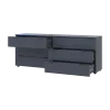 Комод Doros Рон 9 Графит 6 Ящичков 160х38х62 (41516176)