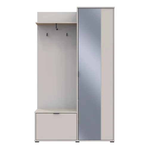 Прихожая Doros Дора Кашемир 1 ДСП/1 Зеркало 113.5х40х192 (44900364)