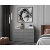 Комод Doros Рон 8 Графит 8 Ящичков 130х38х81 (41516173)