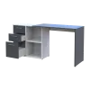 Офисный стол Doros T8 Белый/Графит 100х83х75 (41516125)