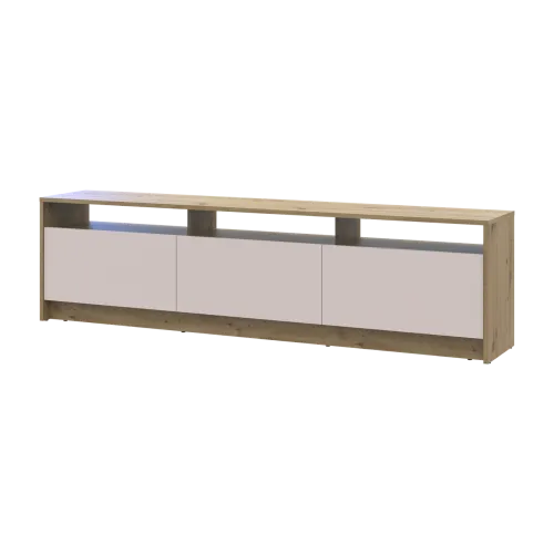 Тумба ТВ Doros U3 Дуб Артизан/Кашемир ДСП 180х33х43 (41516203)