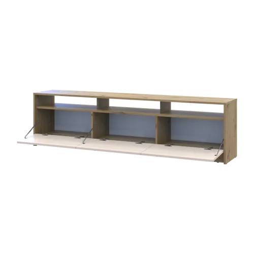 Тумба ТВ Doros U3 Дуб Артизан/Кашемир ДСП 180х33х43 (41516203)