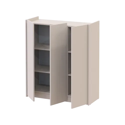 Тумба для обуви Doros Кассель Кашемир 3 ДСП 97х40х110 (41516209)