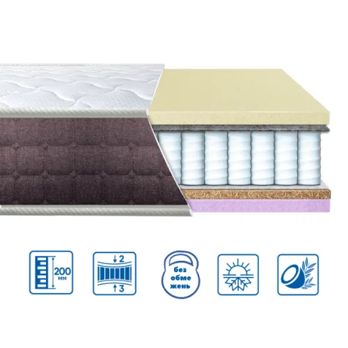 Матрац Eurosleep BRAVE spring memory-cocos - 700х1900
