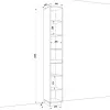 Шкаф распашной HOLD №1 300мм x 380мм x 2200мм