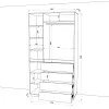 Шкаф распашной HOLD №41 120x55x220 см