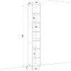 Шафа розпашна HOLD №1d 30x38x220 см