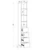Шафа розпашна HOLD №4d 30x38x220 см