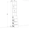 Шафа розпашна HOLD №5d 40x38x220 см