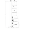 Шафа розпашна HOLD №6d 50x38x220 см