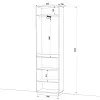 Шафа розпашна HOLD №7d 60x38x220 см