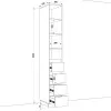 Шафа розпашна HOLD №25d 30x55x220 см