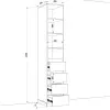 Шафа розпашна HOLD №26d 40x55x220 см