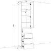 Шафа розпашна HOLD №27d 50x55x220 см
