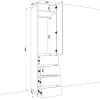 Шафа розпашна HOLD №30d 50x55x220 см