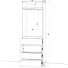 Шафа розпашна HOLD №35d 80x55x220 см