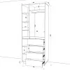 Шафа розпашна HOLD №40d 90x55x220 см