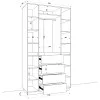 Шафа розпашна HOLD №46d 120x55x220 см