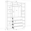 Шафа розпашна HOLD №47d 160x55x220 см