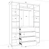Шафа розпашна HOLD №48d 200x55x220 см