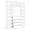 Шафа розпашна HOLD №47 німфея Альба 160x55x220 см