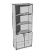 Шкаф для документов ШД-3 350x800x2000 Дуб Сонома V3501