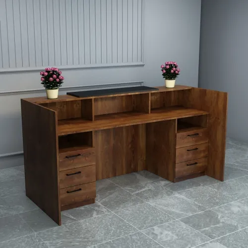 Стойка ресепшн 1 Фаєрвуд 800x2000x1000 V5161