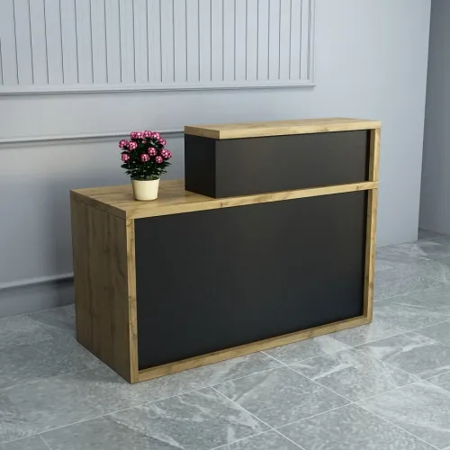Стойка ресепшн 4 Дуб Аппалачі 1400x600x1050