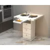 Кухонний стіл Розмарин Білий 700x700x750 Білий