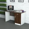 Офісний стіл СД-П4 1200x600x750 Білий/Дуб Венге