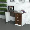 Офісний стіл СД-П2 1200x600x750 Білий/Дуб Венге