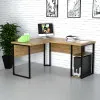 Офисный стол лофт СУЛГ-7 1200x1400x765 Дуб Аппалачи V4940
